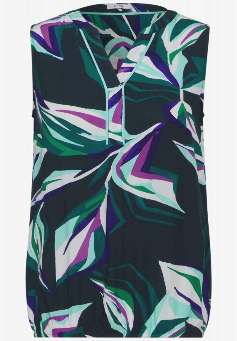 Cecil - Gemusterte Bluse grün - Gr. - XS von Cecil