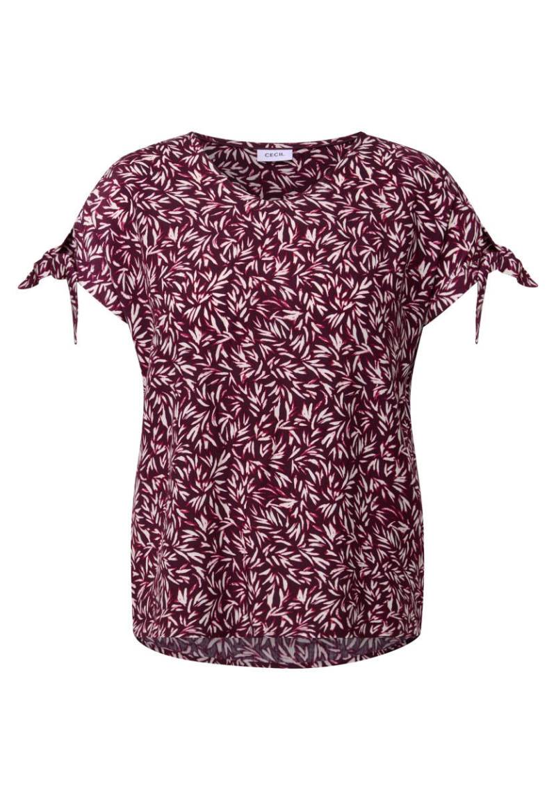 Cecil - Gemustertes Blusenshirt rot - Gr. - S von Cecil