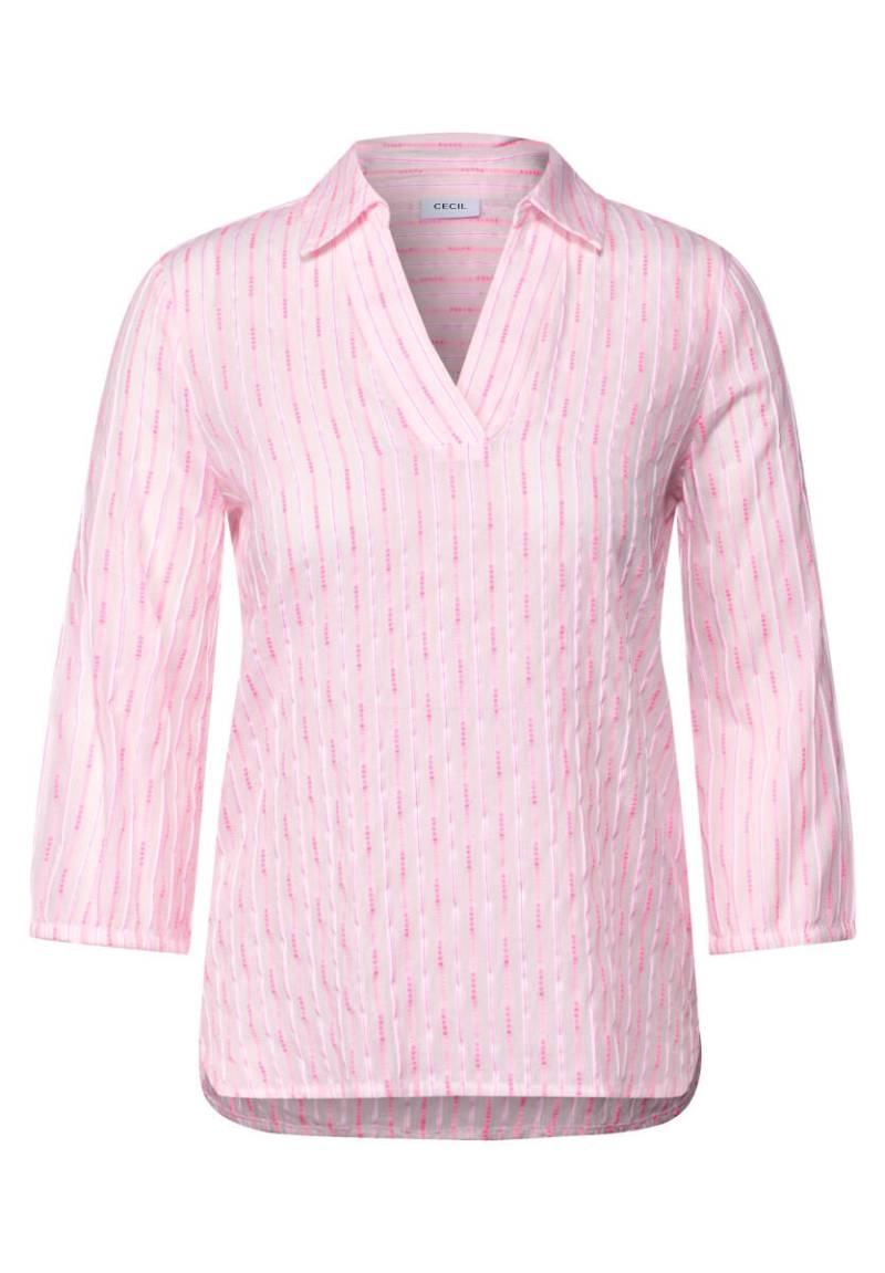 Cecil - Gestreifte Bluse pink - Gr. - S von Cecil