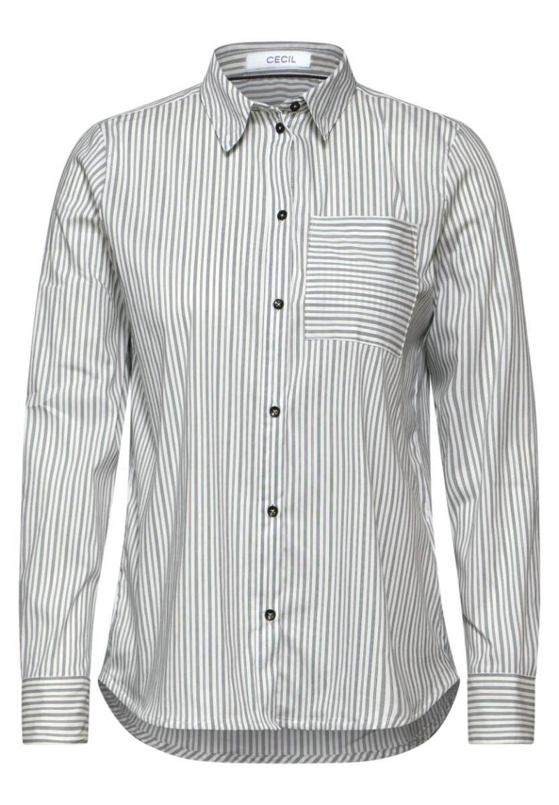 Cecil - Gestreifte Hemdbluse schwarz - Gr. - S von Cecil