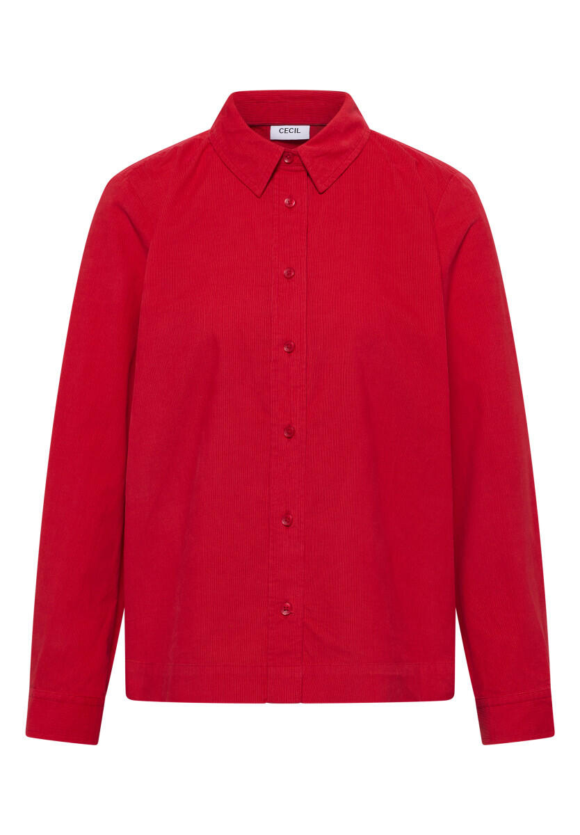 Cecil - Hemdbluse aus Cord rot - Gr. - M von Cecil