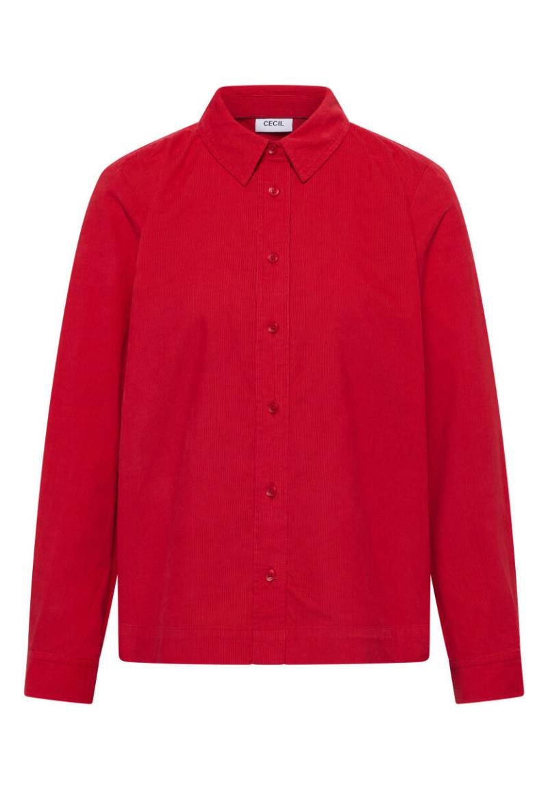 Cecil - Hemdbluse aus Cord rot - Gr. - S von Cecil