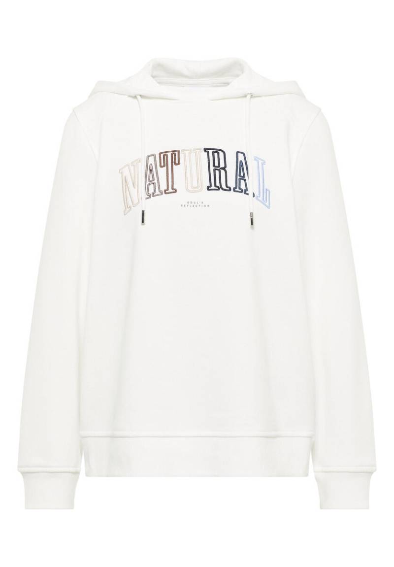 Cecil - Hoodie mit Wording weiß - Gr. - L von Cecil