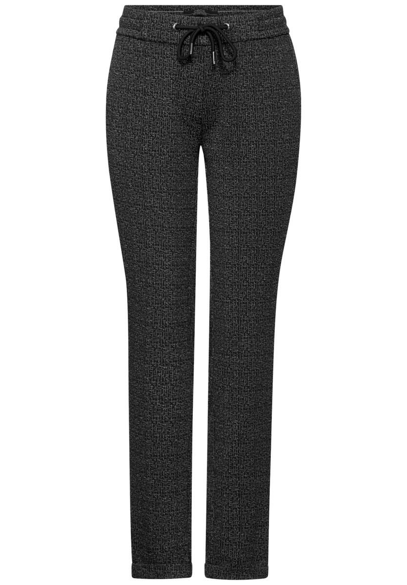 Cecil - Hose in Two-Tone-Optik schwarz von Cecil