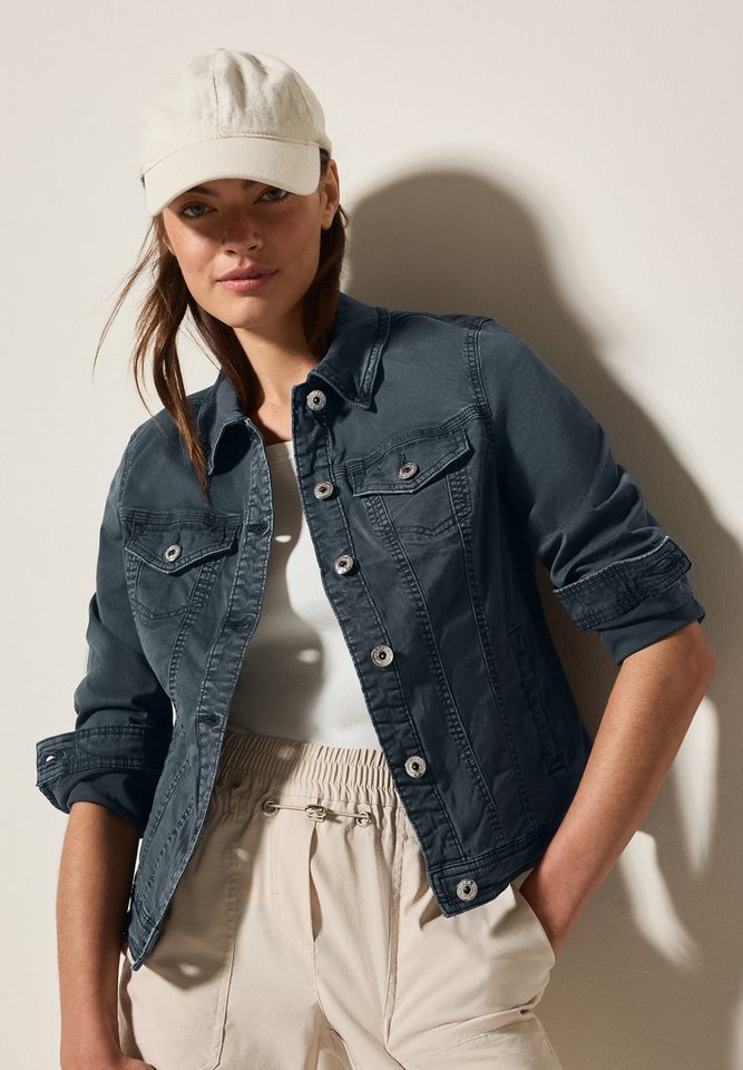 CECIL Jeansjacke mit Brusttaschen und seitliche Taschen von CECIL