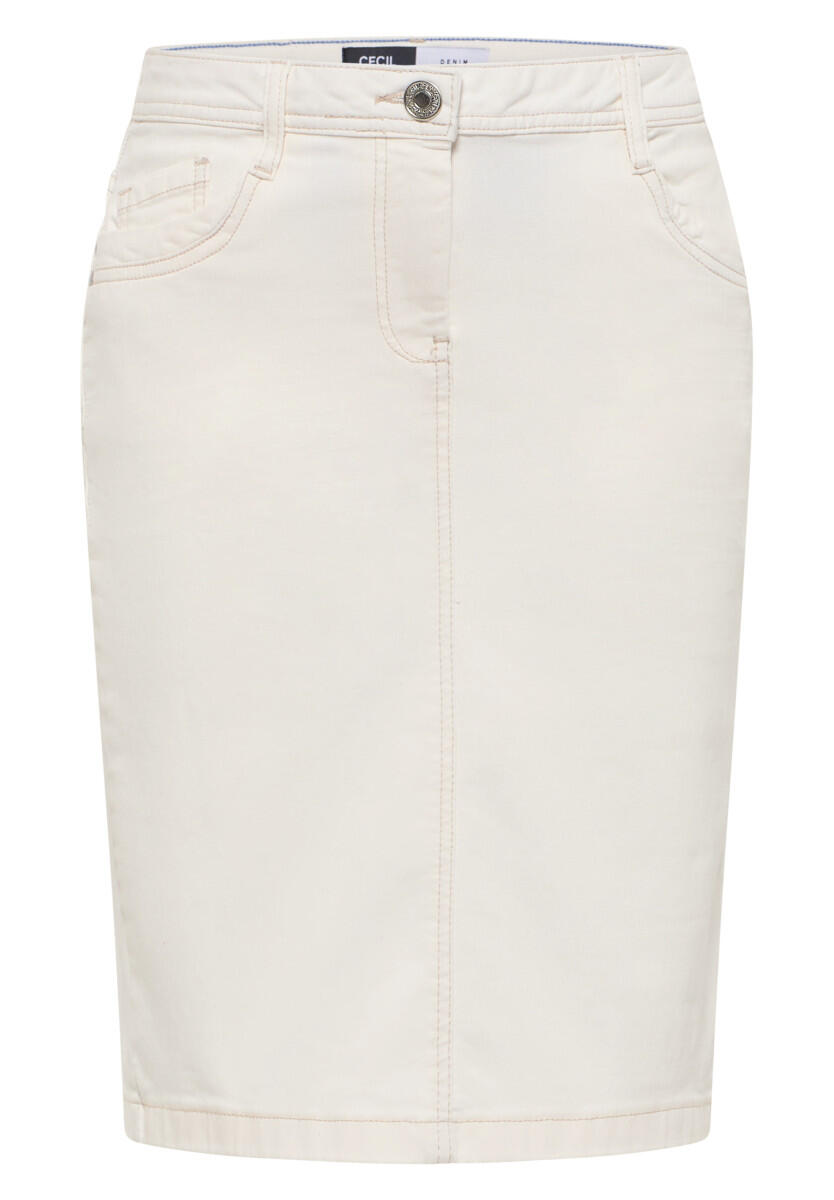 Cecil - Jeansrock beige - Gr. - 31 von Cecil
