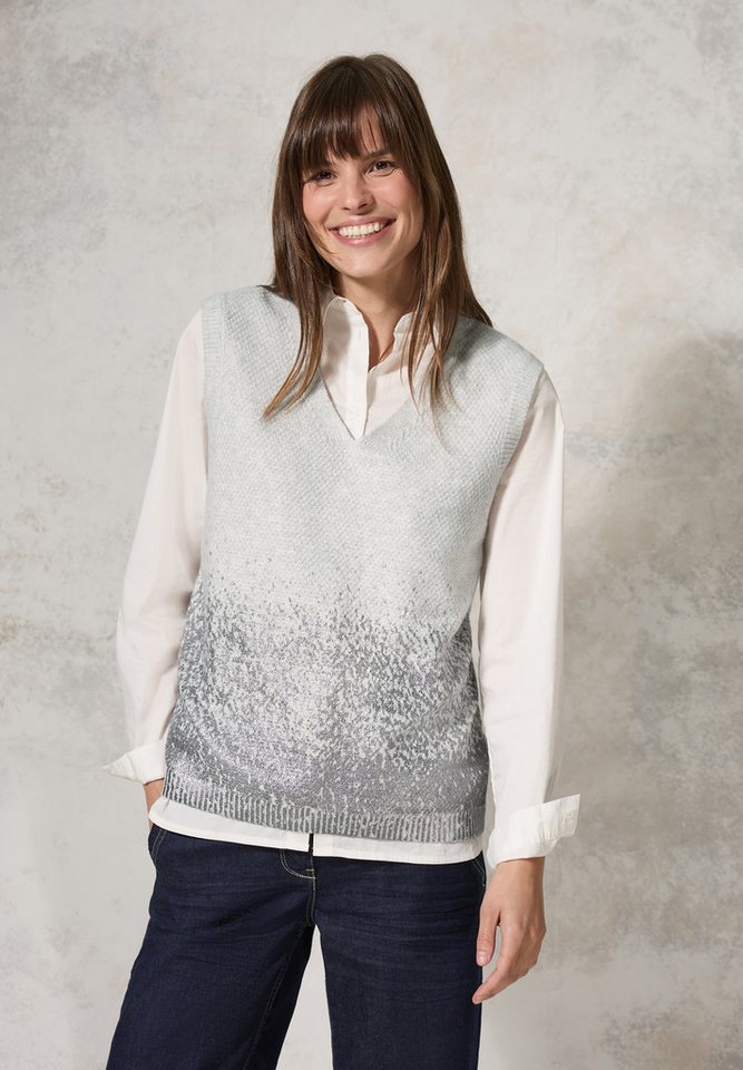CECIL Kurzarmpullover mit V-Ausschnitt von CECIL