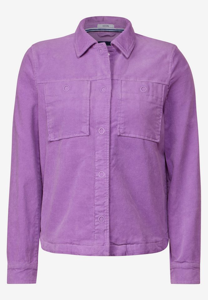 CECIL Langarmbluse Cord Overshirt von CECIL