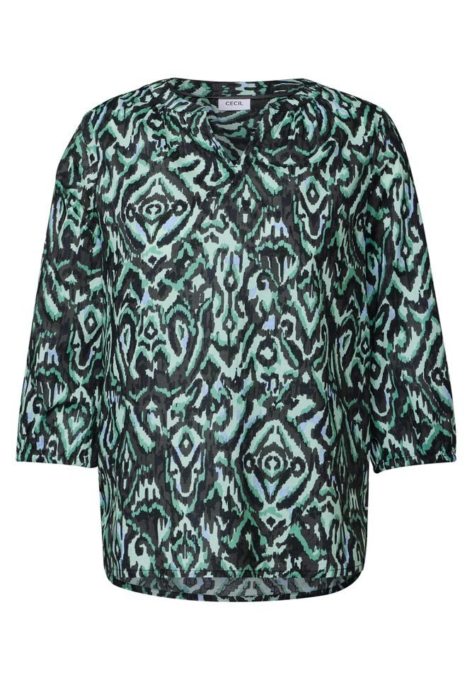 CECIL Druckbluse -Tunika Bluse - modische feminine Frühlingsbluse mit 3/4 Arm von CECIL