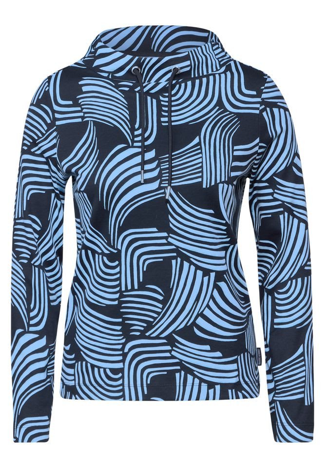 CECIL Langarmshirt - modisches Stehkragen Shirt gemustert für lässige Outfits CECIL Langarmshirt - modisches Stehkragen Shirt gemustert für lässige Outfits von CECIL