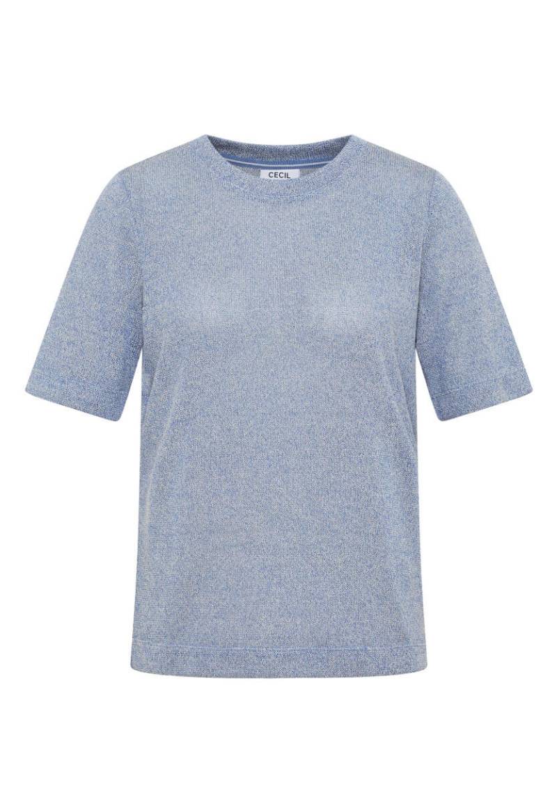 Cecil - Leichtes Strick-Look T-Shirt blau - Gr. - S von Cecil