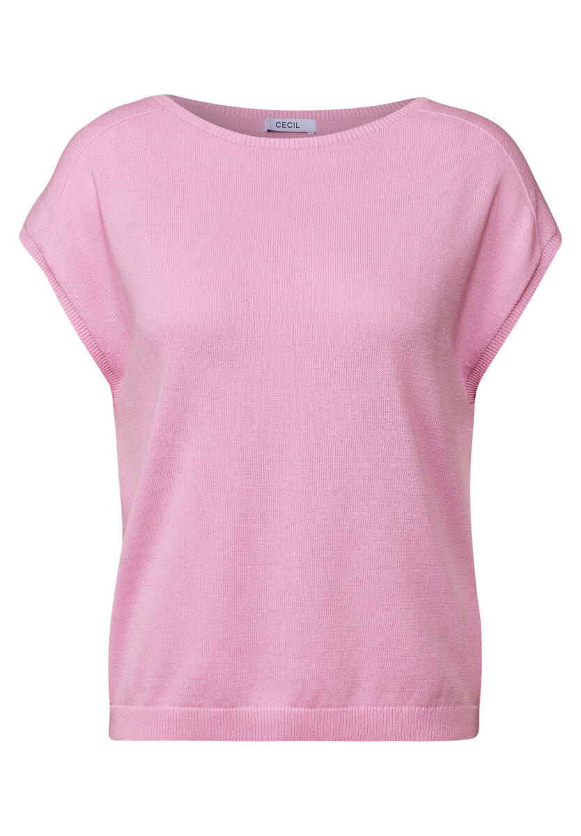 Cecil - Leinen-Look Strickpullover pink - Gr. - M von Cecil