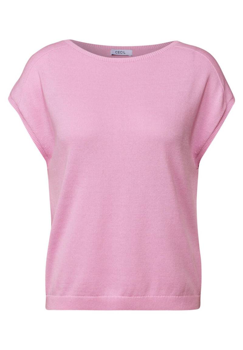 Cecil - Leinen-Look Strickpullover pink - Gr. - S von Cecil