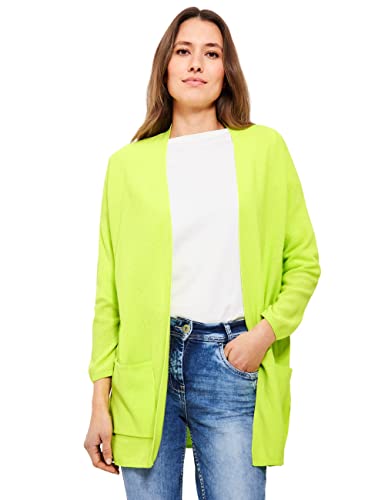 CECIL Damen B253599 Longcardigan, Limelight Yellow, S von Cecil