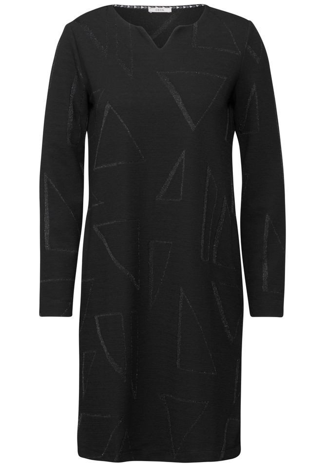 CECIL Midikleid – Glitzerndes Ottoman-Kleid mit geometrischem Muster CECIL Midikleid – Glitzerndes Ottoman-Kleid mit geometrischem Muster von CECIL