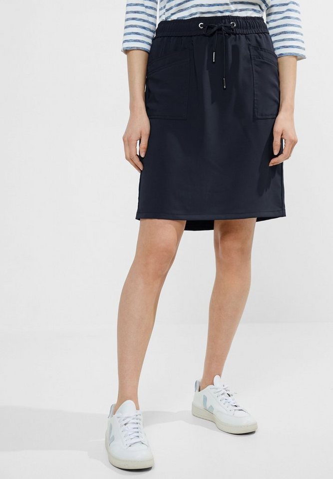 CECIL Minirock im elastischen Materialmix von CECIL