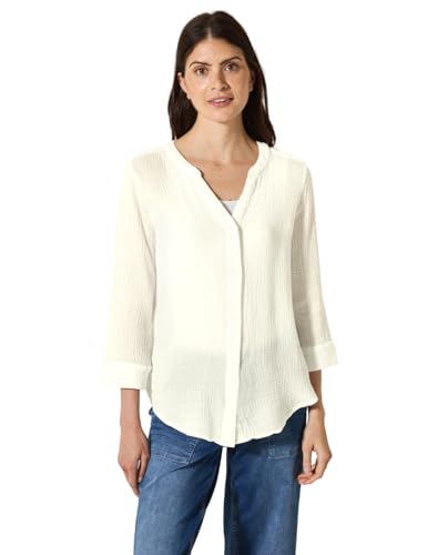 Cecil Damen B345653 Bluse, Vanilla White, XL von Cecil