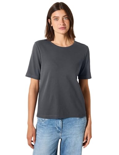 Cecil Damen B322914 T-Shirt, Volcanic Grey, XS EU von Cecil