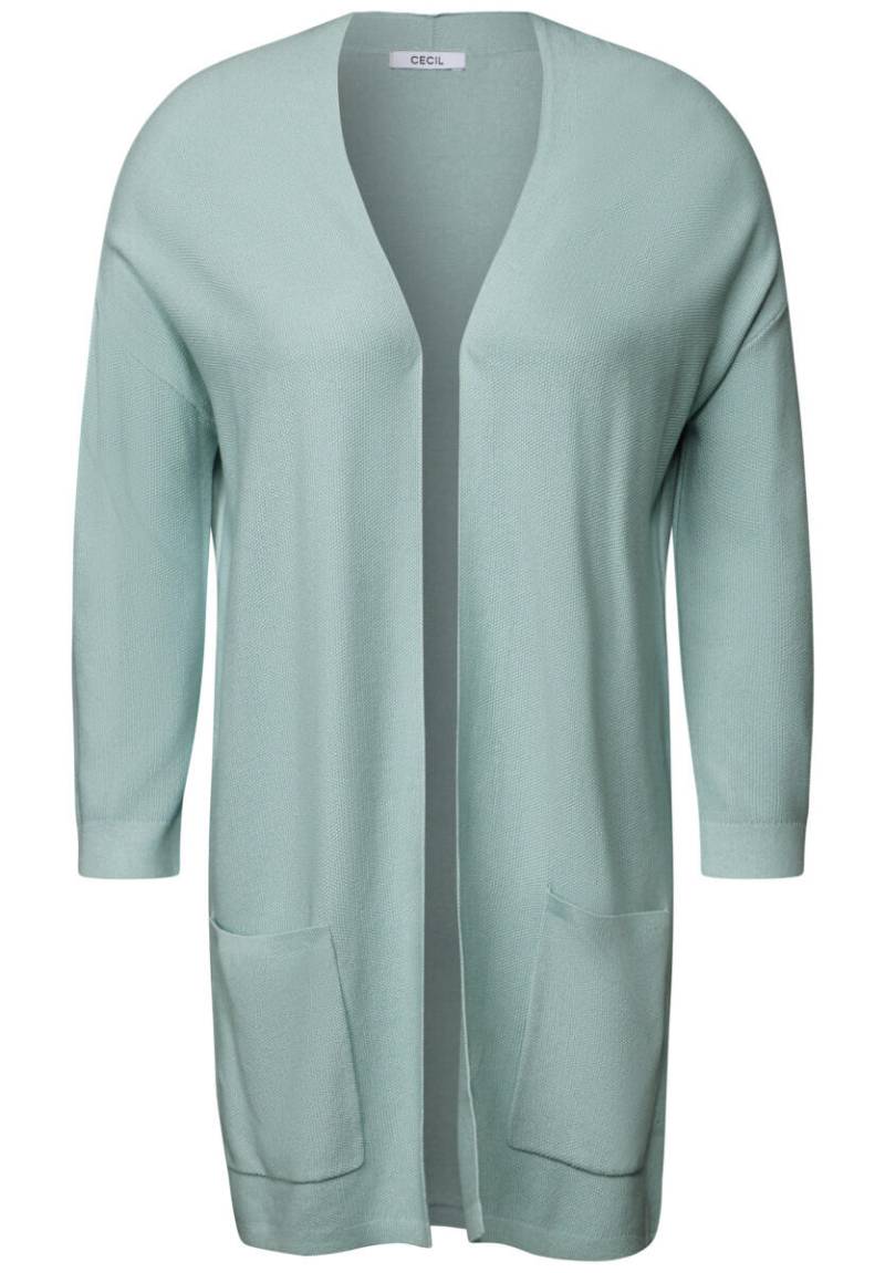 Cecil - Offener Feinstrick Cardigan grün - Gr. - L von Cecil