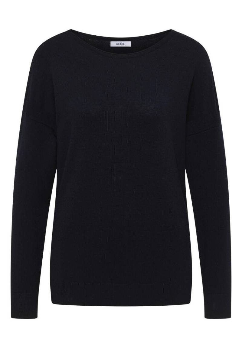 Cecil - Pullover mit Strukturdetail blau - Gr. - L von Cecil