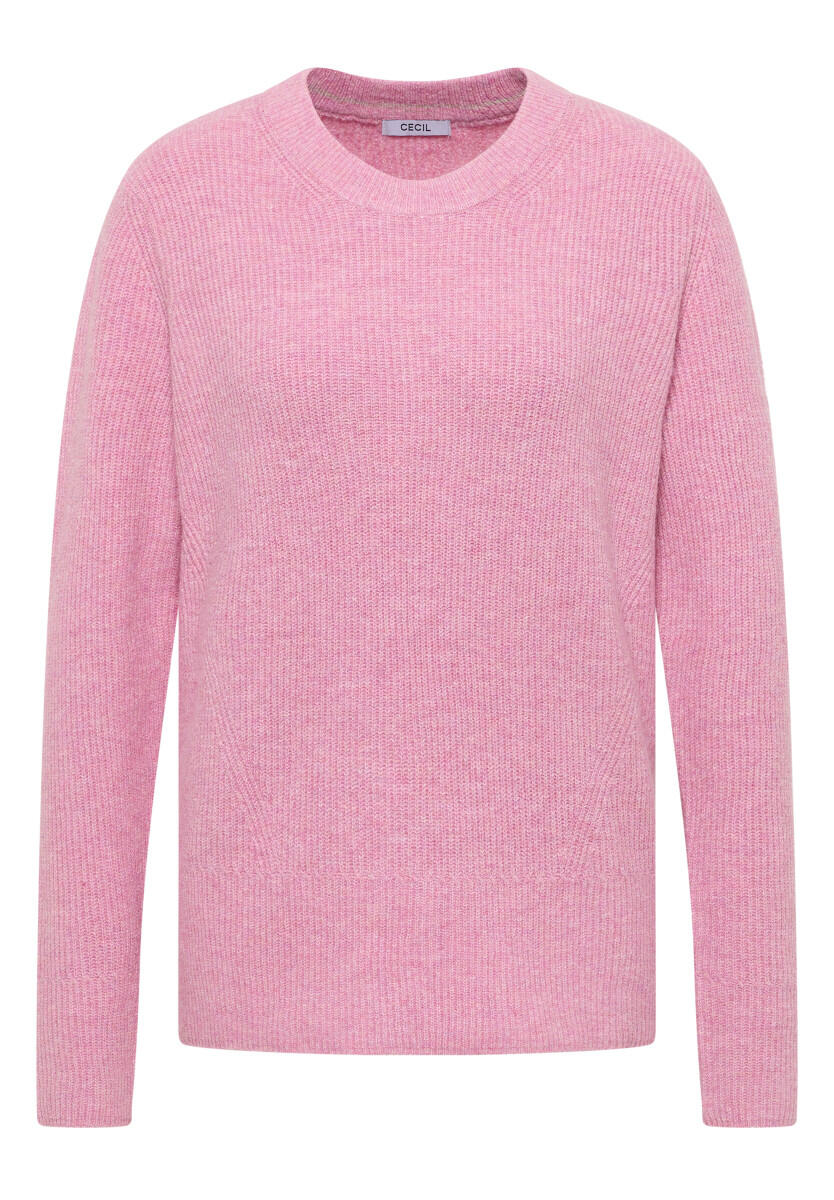 Cecil - Pullover mit Strukturdetails pink - Gr. - XXL von Cecil