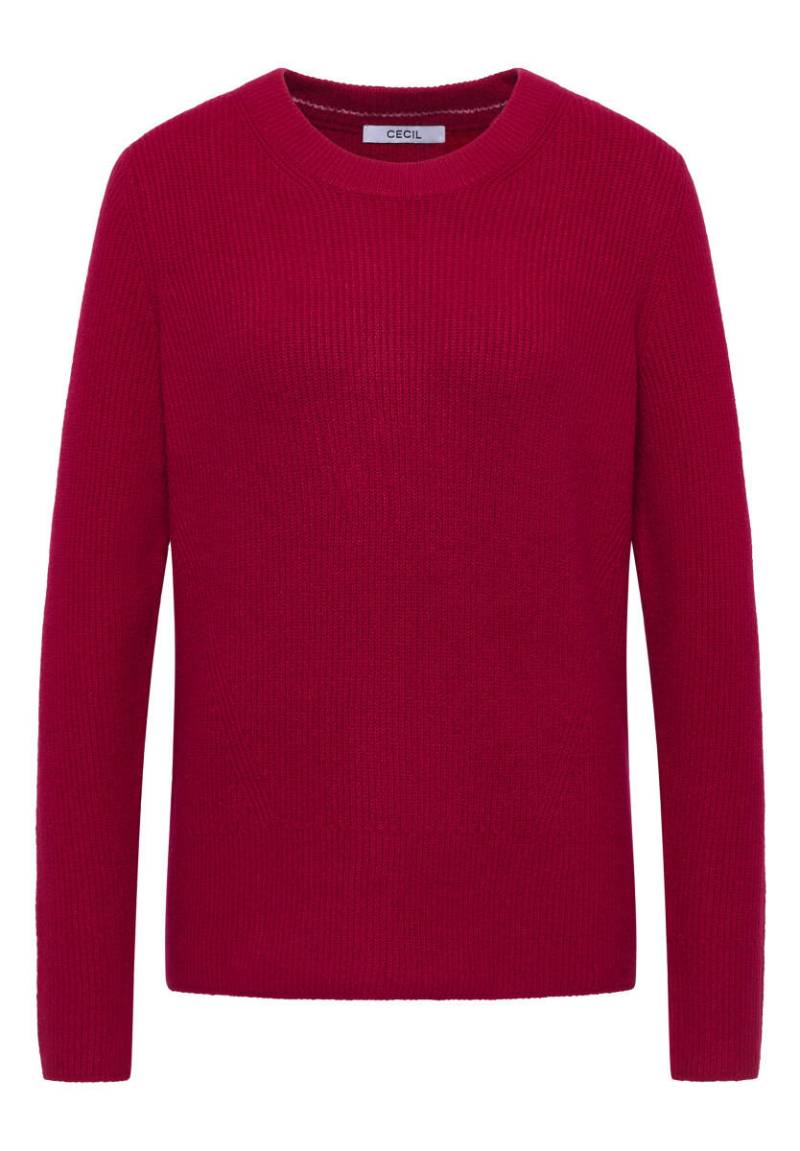 Cecil - Pullover mit Strukturdetails rot - Gr. - XL von Cecil