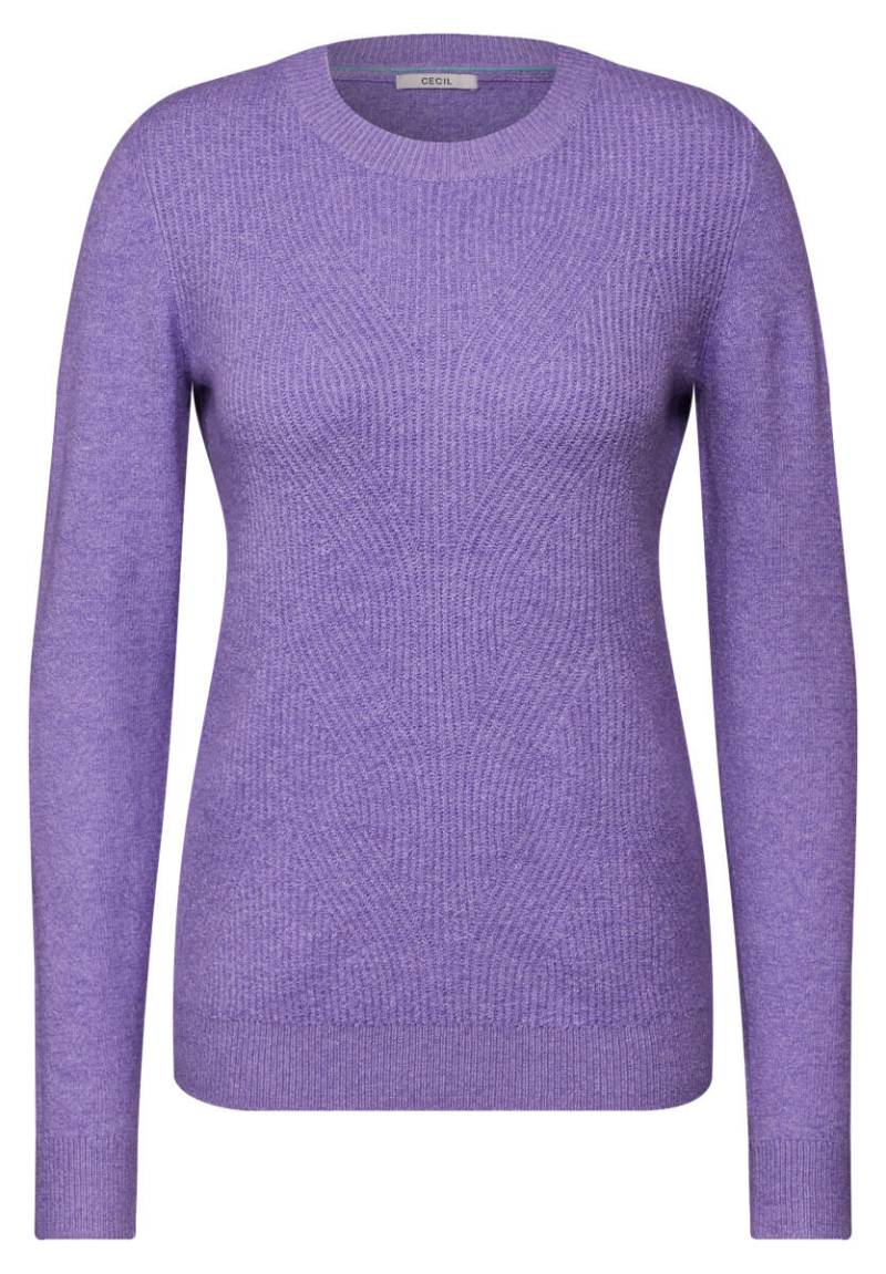 Cecil - Pullover mit Strukturmuster violet - Gr. - XS von Cecil