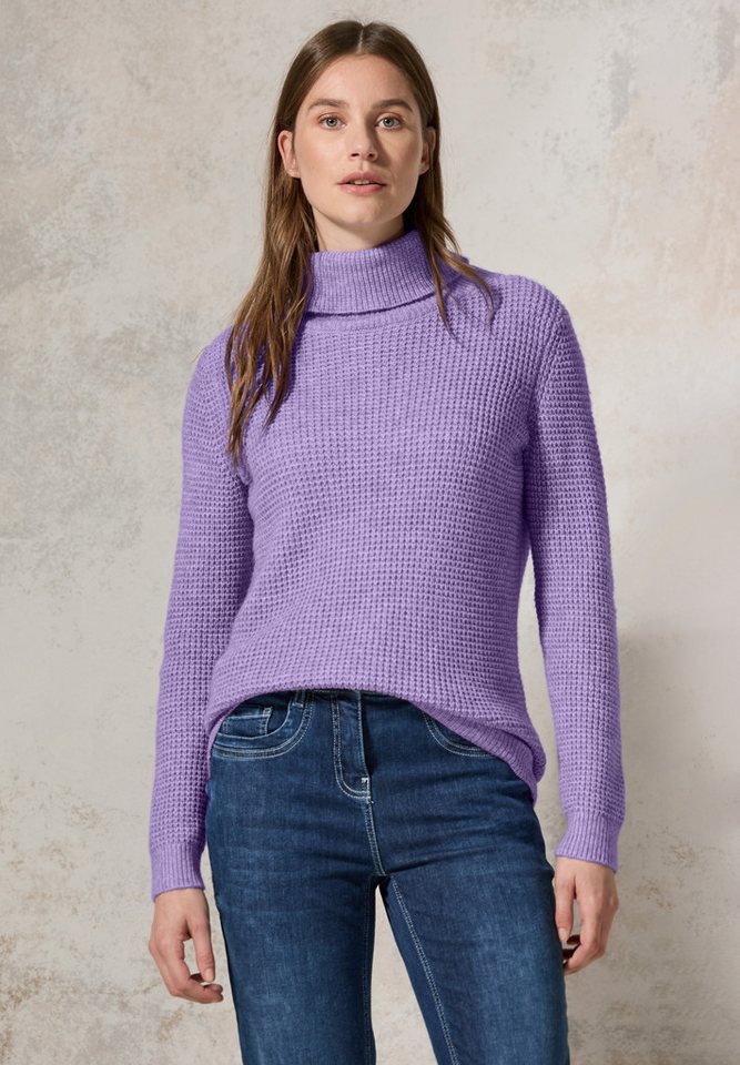 CECIL Rollkragenpullover im soften Baumwoll-Mix von CECIL