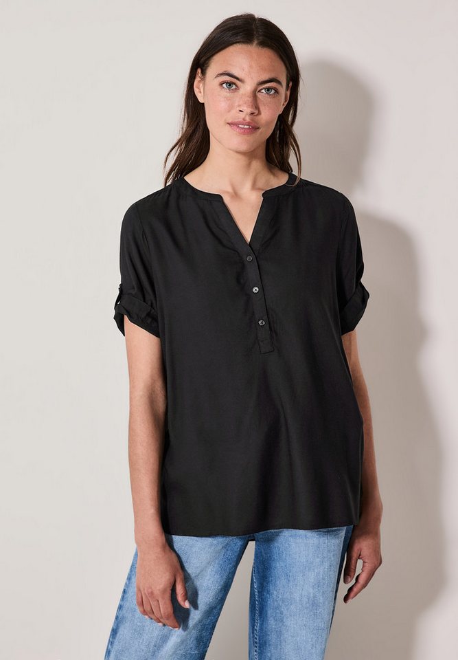 CECIL Shirtbluse mit geschlitztem Rundhalsausschnitt von CECIL