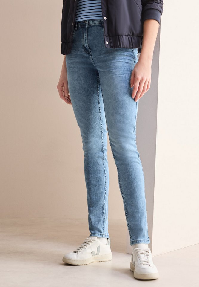 Cecil Slim-fit-Jeans Style Vicky in hellblauer Denim Waschung Cecil Slim-fit-Jeans Style Vicky in hellblauer Denim Waschung von Cecil
