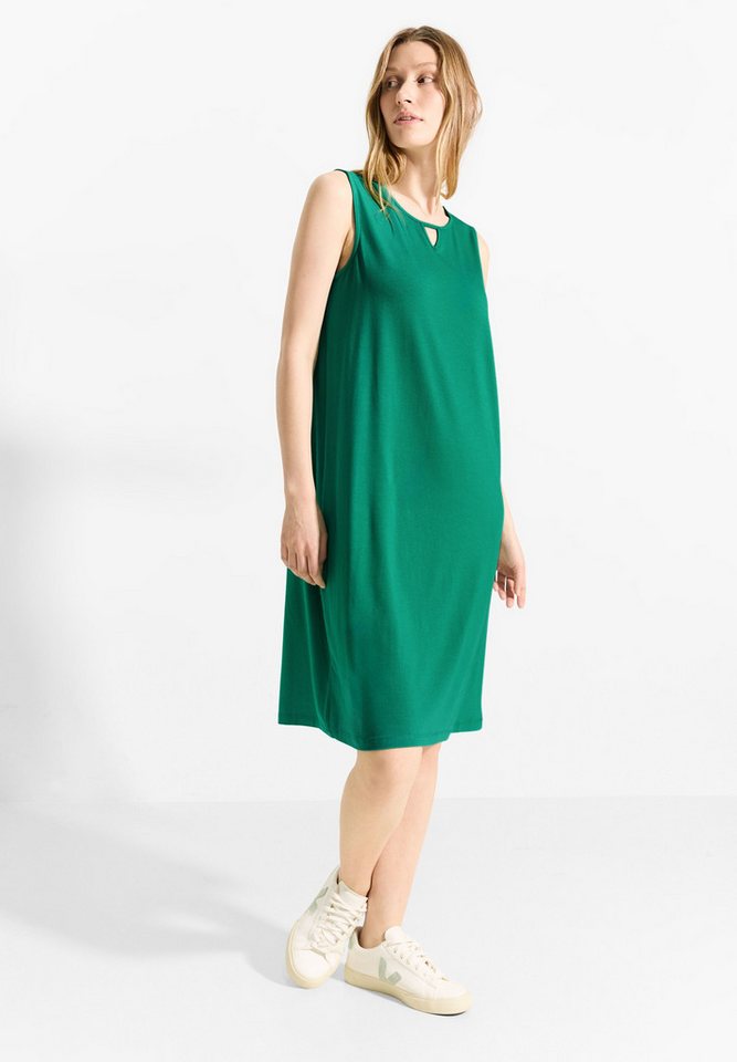 CECIL Sommerkleid mit Schlitz am Rundhals von CECIL