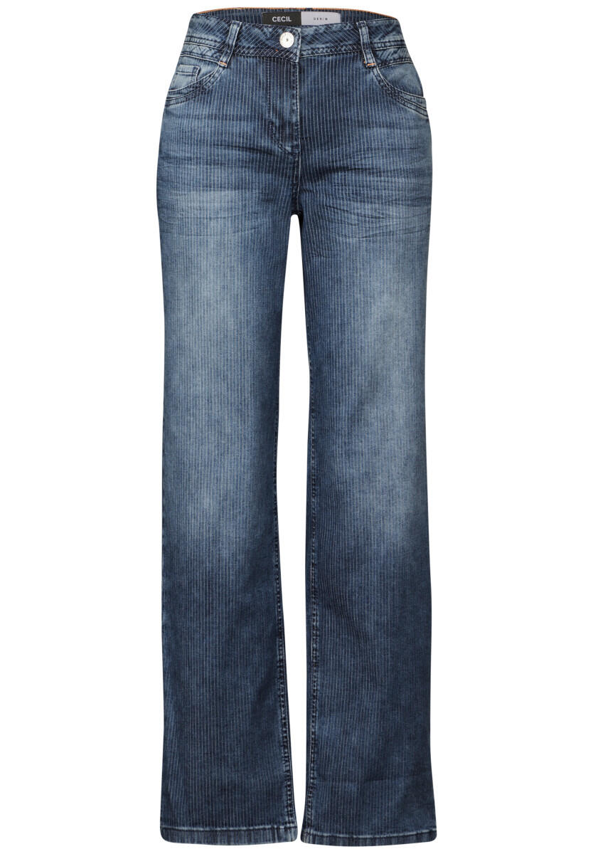 Cecil - Straight Leg Jeans - Neele Straight blau - Gr. - 28/30 von Cecil