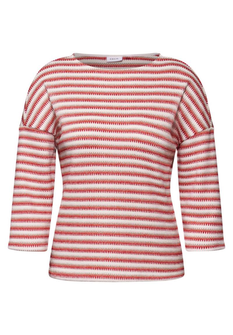 Cecil - Strick-Look Shirt rot - Gr. - XL von Cecil