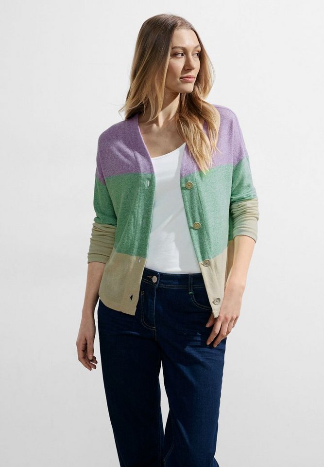 Cecil Strickjacke mit Colorblocking von Cecil