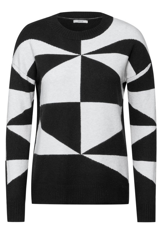 CECIL Strickpullover – Geometrisches Intarsien Muster CECIL Strickpullover – Geometrisches Intarsien Muster von CECIL