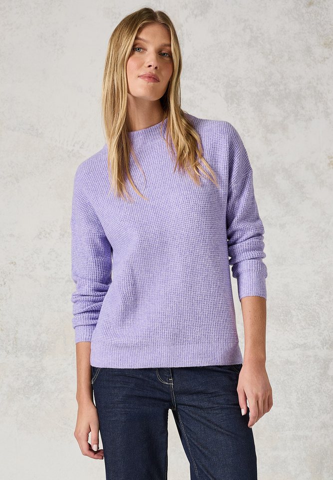 CECIL Strickpullover mit Materialmix von CECIL