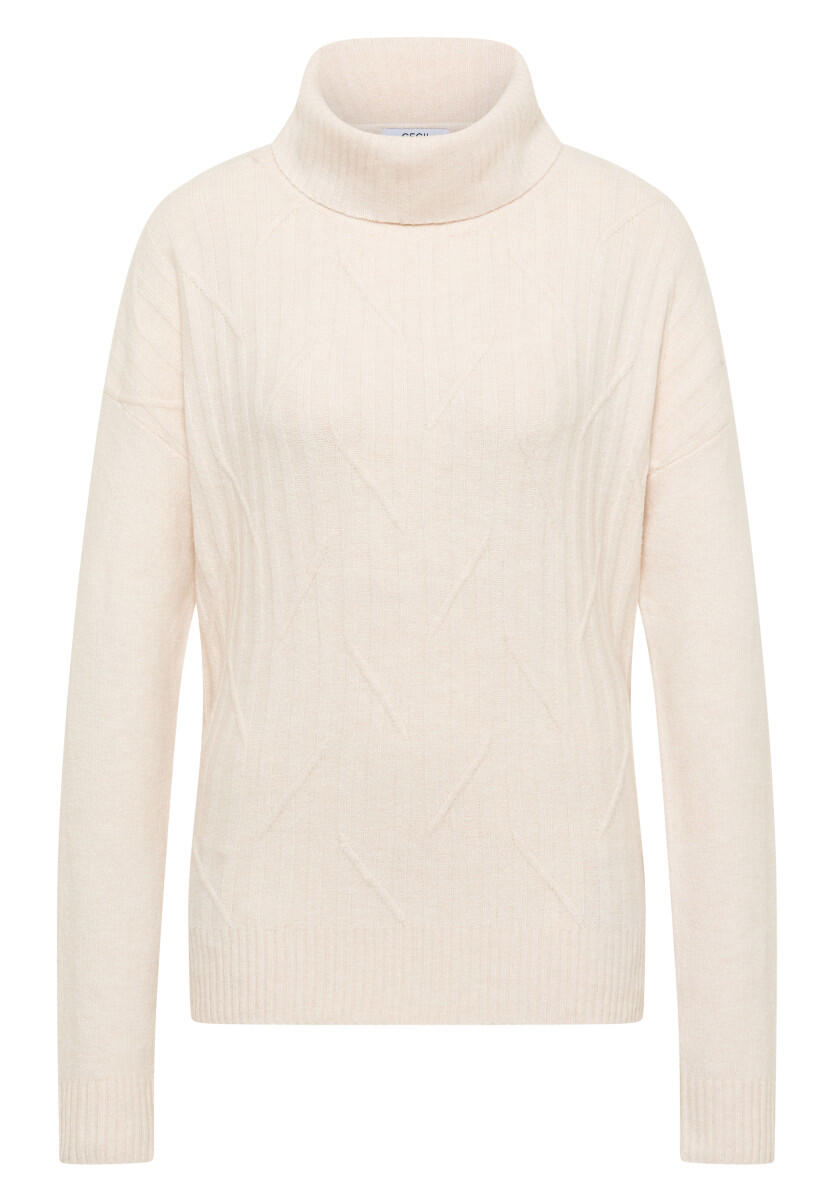 Cecil - Struktur Rollkragenpullover grau - Gr. - XL von Cecil