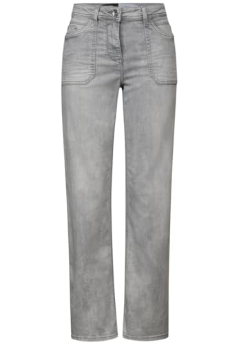 Cecil Damen B379221 Jeans, Light Grey Wash, 33W/28L von Cecil