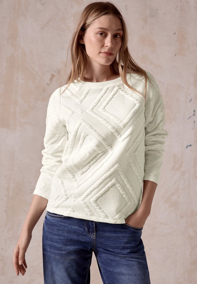 CECIL Sweatshirt mit 3D Strukturmuster von CECIL