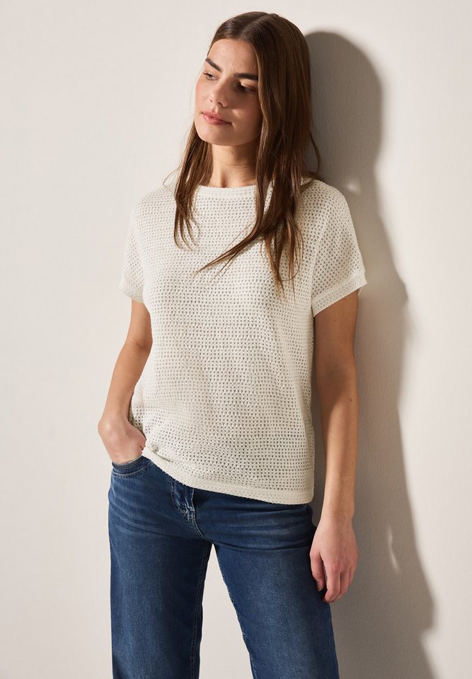CECIL T-Shirt in luftiger Strick-Optik von CECIL