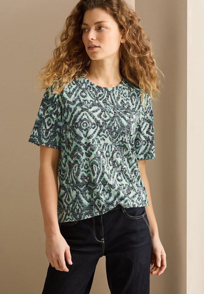 CECIL T-Shirt mit All-Over Print von CECIL