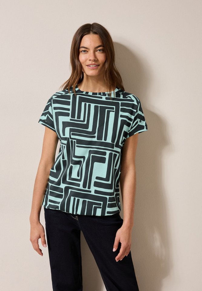 CECIL T-Shirt mit All-Over Print von CECIL