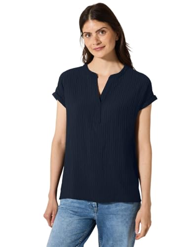 Cecil TOS Structure Blouse universal Blue XXL von Cecil