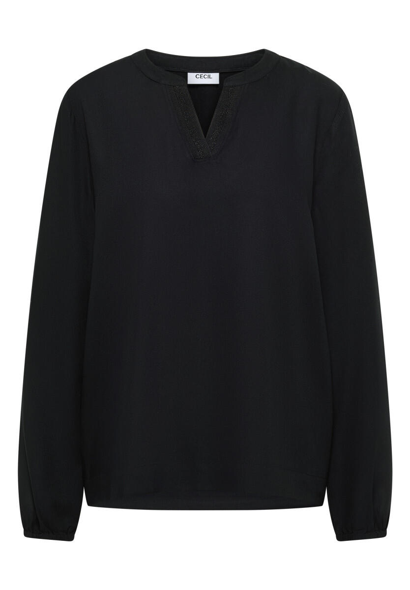 Cecil - Tunika in Unifarbe schwarz - Gr. - XS von Cecil