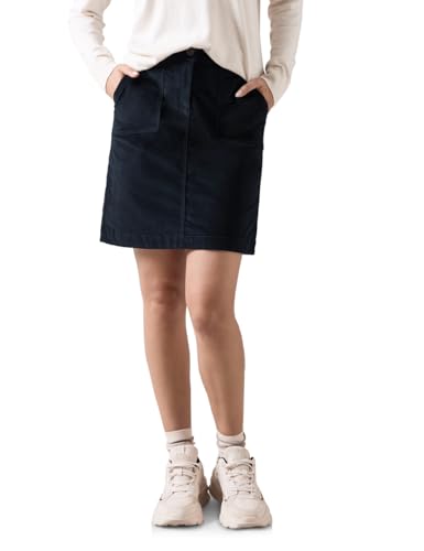 CECIL Damen B361569 Cord-Rock, Deep Petrol,L von Cecil