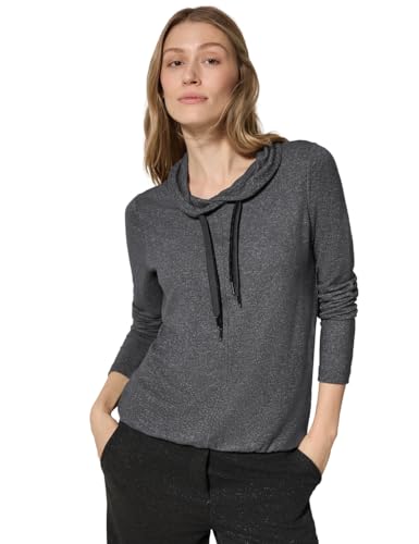 CECIL Damen B322387 Cosy Solid T-Shirt, Flint Grey Melange, L CECIL Damen B322387 Cosy Solid T-Shirt, Flint Grey Melange, L von Cecil