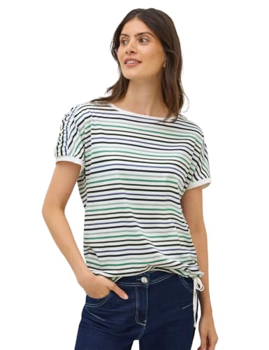 Damen Streifen-Shirt mit Tunnelzug von Cecil