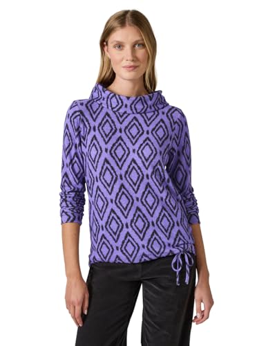 CECIL Damen B322262 Flauschiges Shirt mit Print, Lilac Melange, M von Cecil