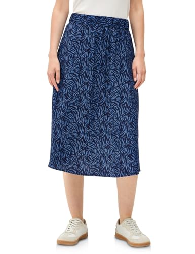CECIL Damen B361760 Gemusterter Rock, Urban Navy Blue, XL von Cecil