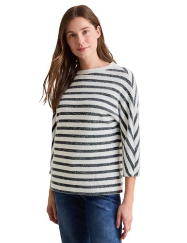 CECIL Damen B322761 Gestreiftes Federgarn Shirt, Universal Blue, L EU CECIL Damen B322761 Gestreiftes Federgarn Shirt, Universal Blue, L EU von Cecil